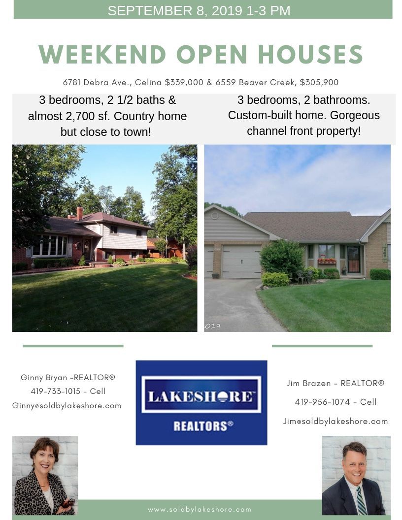 Stop by these open houses this weekend!
#home #realestate #lakeshorerealtors #openhouse
Visit our website: buff.ly/2Sqo1PW