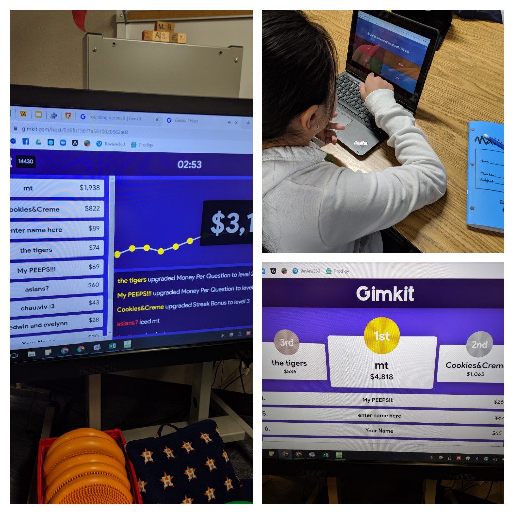 CaseyMathClass's tweet photo. Using @gimkit to practice rounding decimals at @ReedElementary #cfisd4all #WeAreReed https://t.co/YVRrCVad3s
