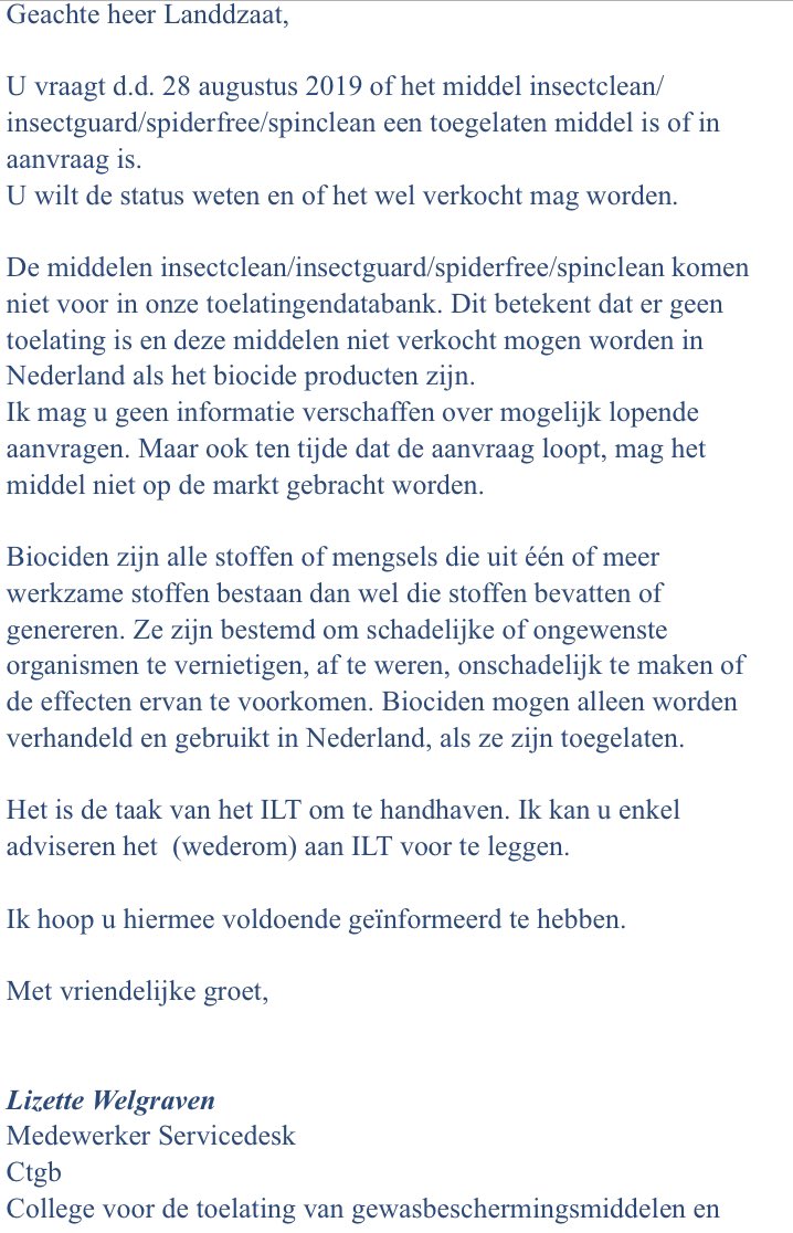 Voor alle mailtjes en vragen over onduidelijkheden. Ter info: