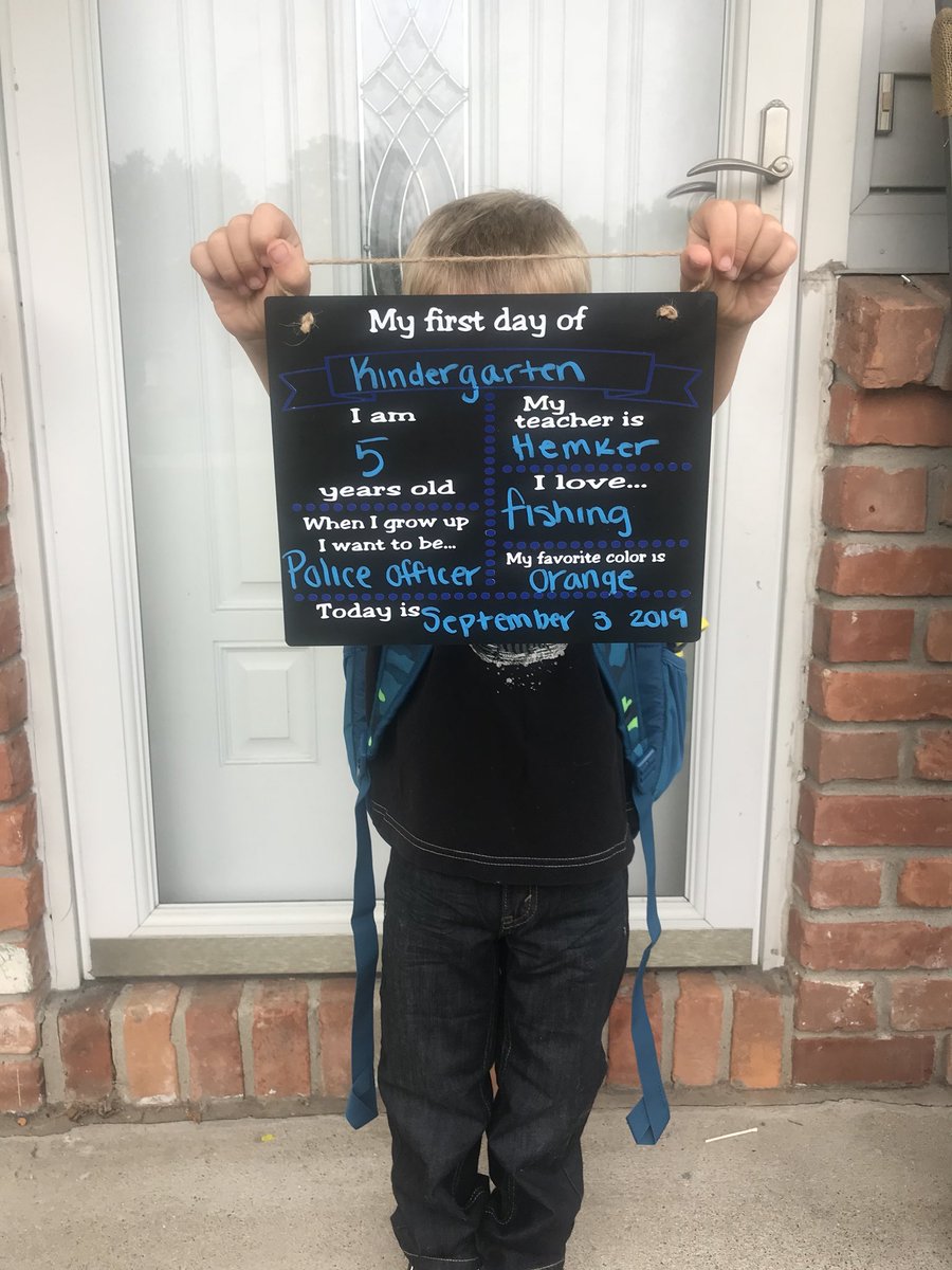 First day of kindergarten for Lucas <a href="/Hemker01/">Sheryl Hemker</a>