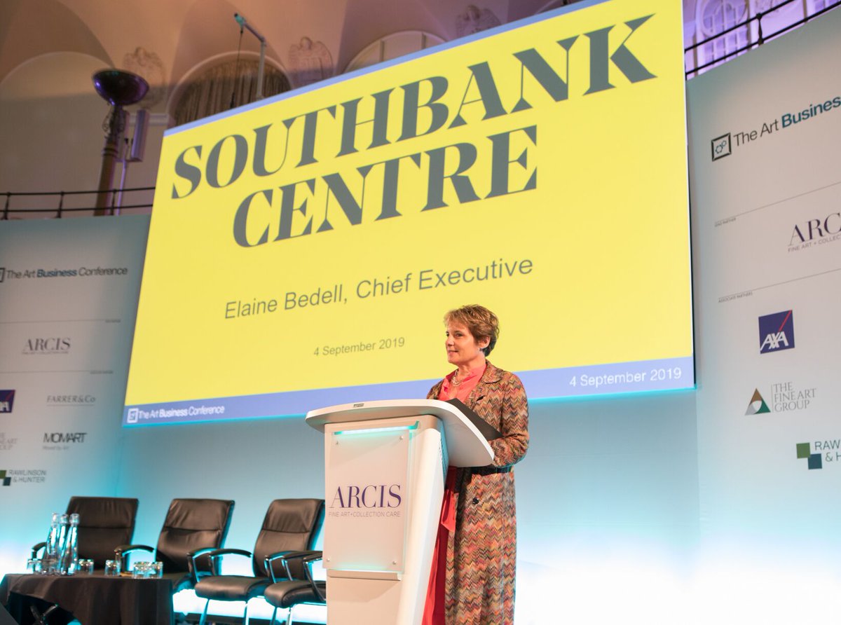 Southbank Centre's CEO, Elaine Bedell, offers some thought-provoking differences between the budget and pace of the UK's TV industry and art world, in her keynote speech at #artbusinessconference #artmarketminds <a href="/ElaineABedell/">Elaine Bedell</a> #southbankcentre