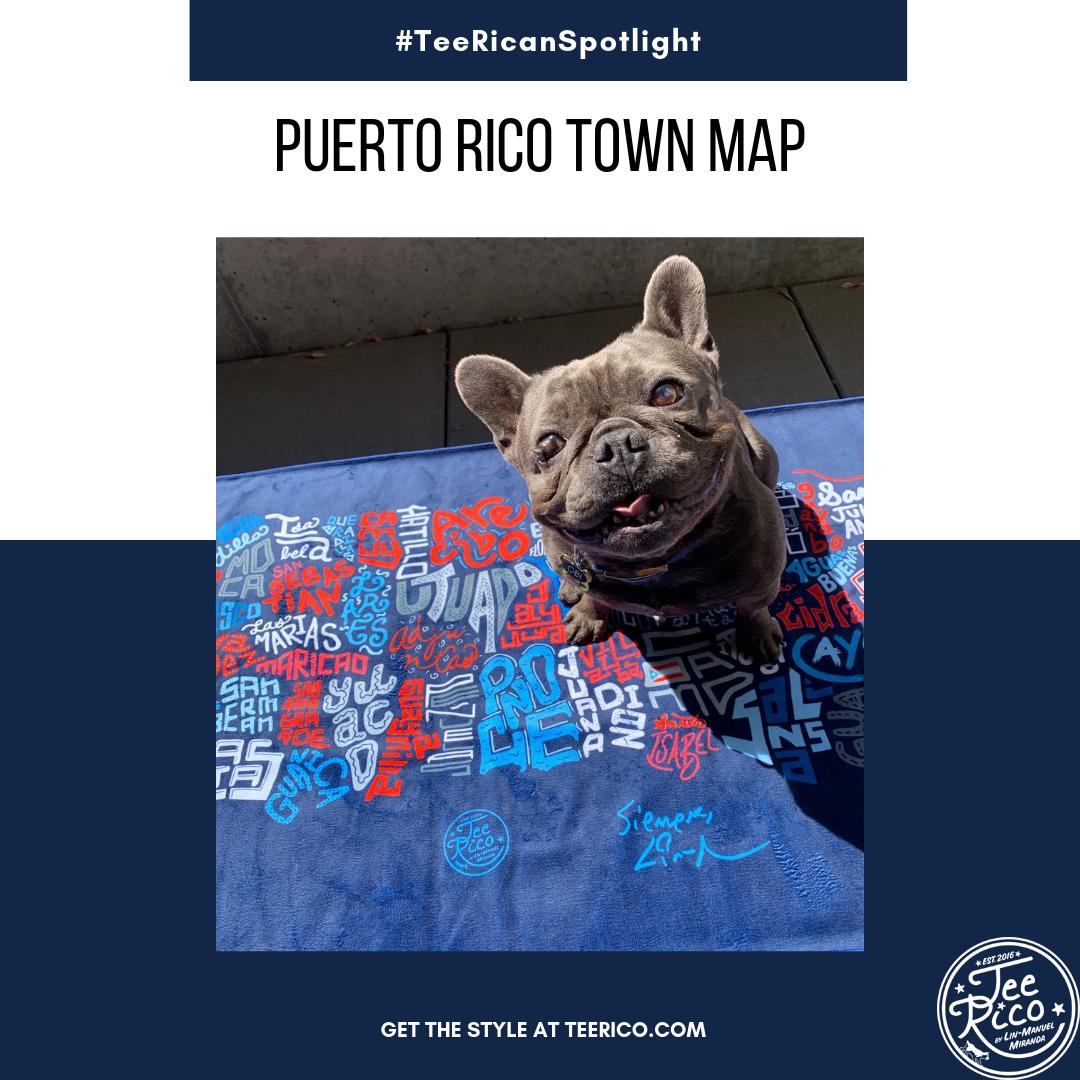 TeeRico_LinMan's tweet photo. Welcome our newest furry #TeeRican, Obi!
Obi is enjoying the #PRTownMap and you can, too!
Get 'em right here 👉🏼https://t.co/rZHUohU1F2
@Lin_Manuel #teericanspotlight #puertorico https://t.co/JdmrQRVnsK