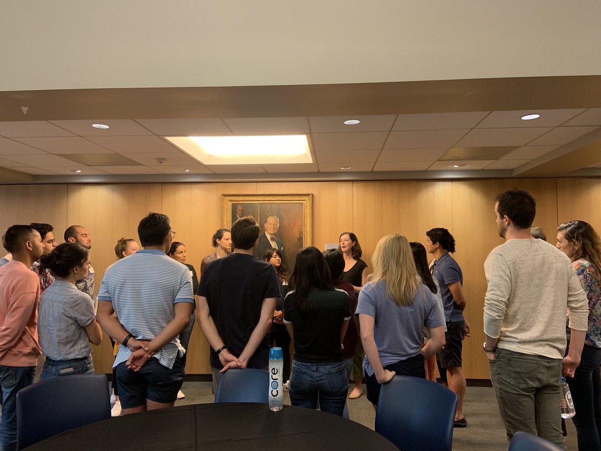 CASEatDuke's tweet photo. Three second year MBAs are sharing tips and lessons with first years from their impact journeys so far. Lots of nodding and laughing coming from the groups listening! @CASEatDuke #startingline #socent #impinv @gatesfoundation @REDFworks @BCG #MBA #businessforgood https://t.co/R7sEJzklyo