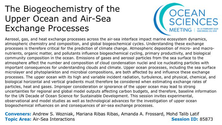 Andrew Wozniak (@andrew_woz) on Twitter photo The deadline (September 11) to submit to our Ocean Sciences session is fast approaching. Send us your air-sea biogeochemical abstracts asap! Look forward to seeing you in San Diego! #OSM2020 @amanda_frossard <a href="/MarianaSquare/">Dr. Mariana Ribas Ribas</a> <a href="/udceoe/">UD College of Earth, Ocean and Environment</a> The deadline (September 11) to submit to our Ocean Sciences session is fast approaching. Send us your air-sea biogeochemical abstracts asap! Look forward to seeing you in San Diego! #OSM2020 @amanda_frossard <a href="/MarianaSquare/">Dr. Mariana Ribas Ribas</a> <a href="/udceoe/">UD College of Earth, Ocean and Environment</a>