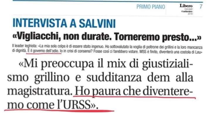 MarcoRizzoDSP's tweet photo. Capisco che #Salvini faccia propaganda, ma arrivare a paragonare questo governo all'URSS è davvero fuori contesto. Il governo giallo-ravanello è infatti appoggiato da Trump, Bill Gates, Junker, Moscovici e dai poteri della globalizzazione capitalistica. Conte=Stalin? Da querela. https://t.co/UaLCrLL9Kr
