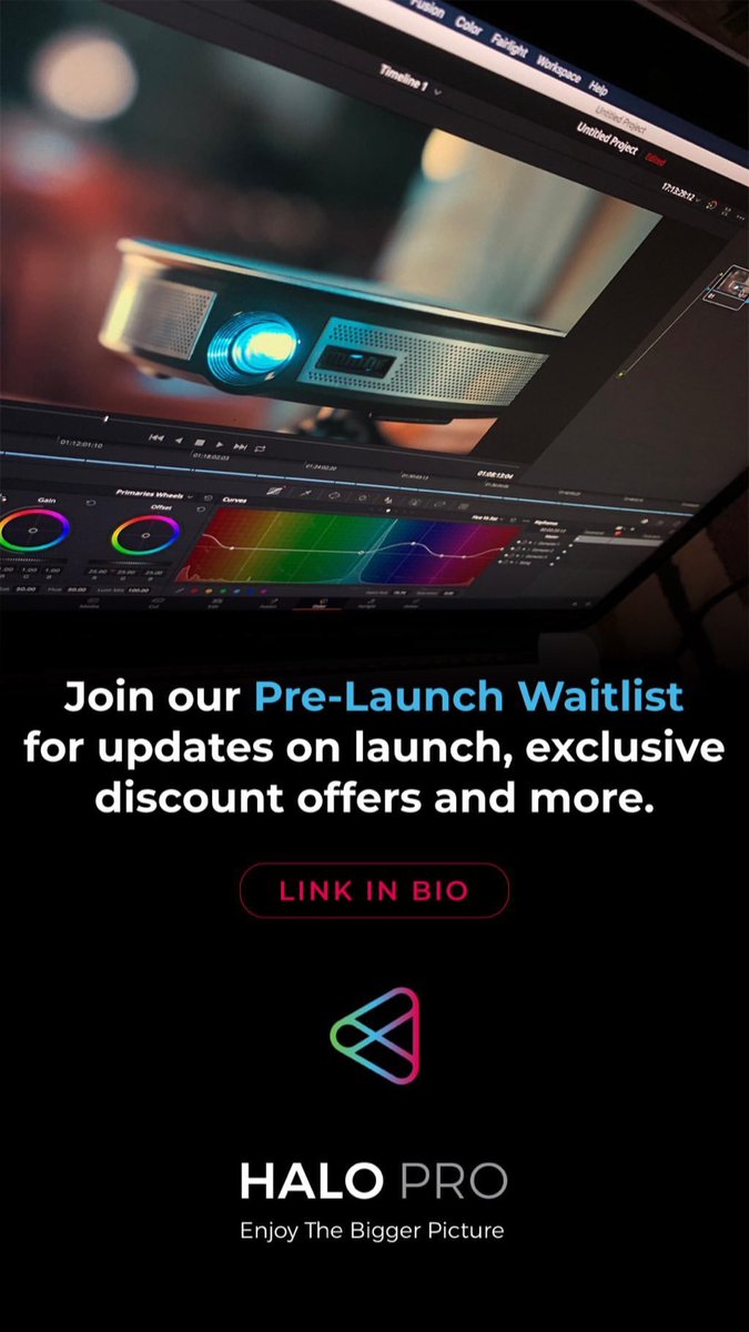 OptigloCo's tweet image. Special offer exclusive to Waitlist members only. Link in bio!

6 days until launch. 🎉

#HaloPro #PortableProjector #HomeProjector #HomeCinema #HomeTheatre #MovieLovers #TechLovers