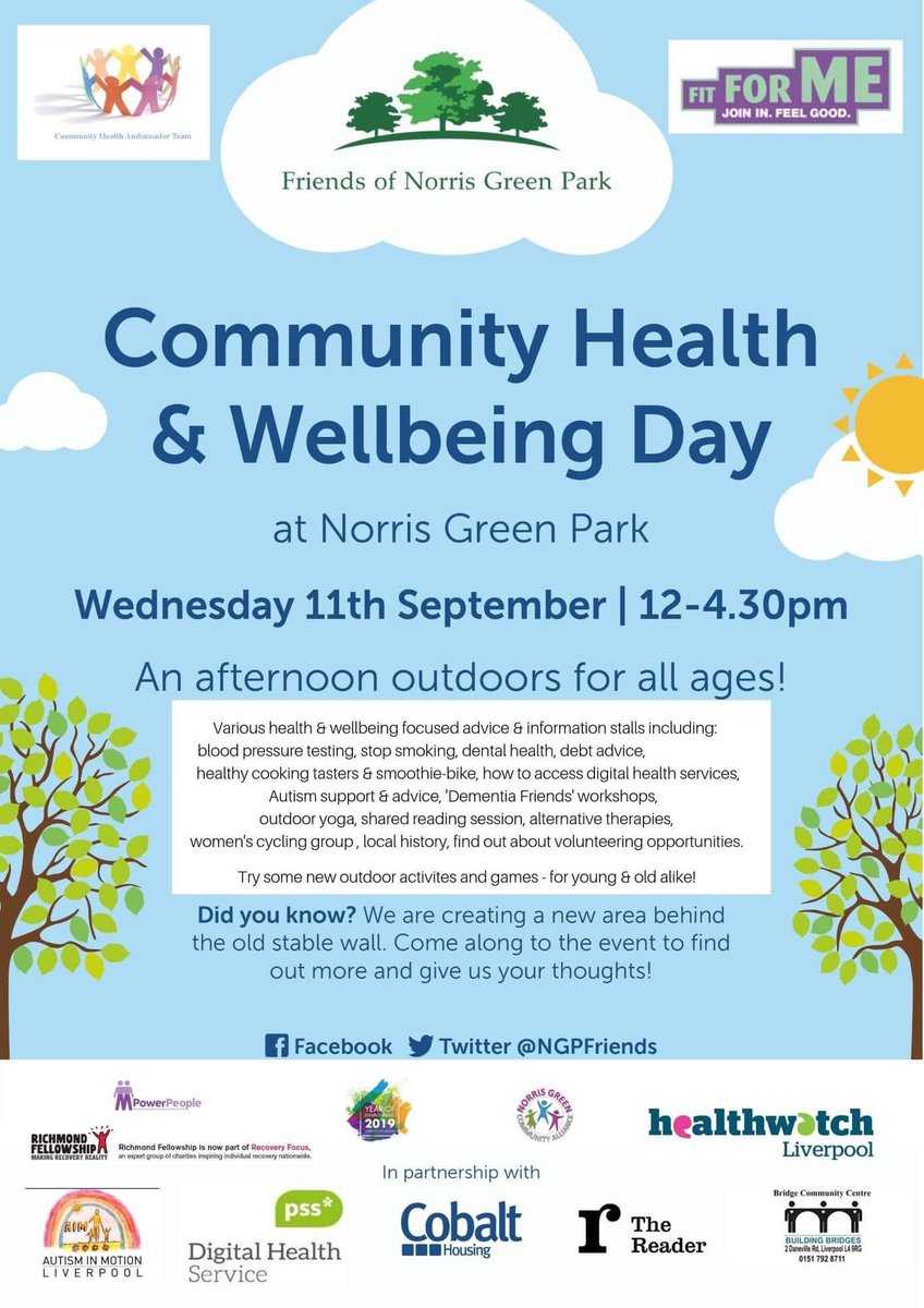 NGPFriends's tweet photo. Our friends at Bridge Community Centre are just one of the Active Norris Green Partnership group who will be at next week’s event. Come along to find out about the  many vital services they provide, inc. advocacy, disability support, training &amp; volunteering opportunities https://t.co/kYbUFP8mQe