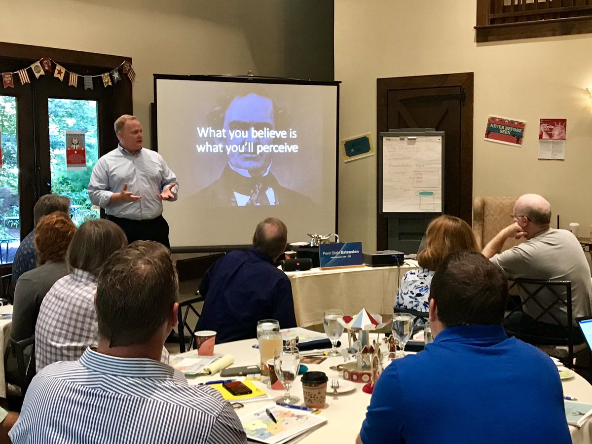 JimLadlee's tweet photo. “What you believe is what you‘ll perceive”. As true for leadership as it is for making a difference in partnership with communities, government, and food, Ag & natural resource businesses. Thank you @Bartell_Bartell & Shawn Ishler. #psuextension @agsciences #leadership #ebcv https://t.co/6JrcuMIr8P