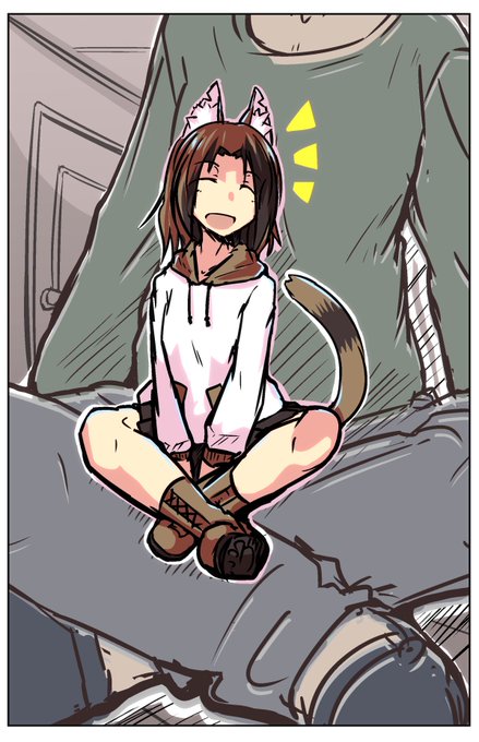 以前描いたミケさん、描きやすいんで漫画描きたいんだけどなかなかネタが難しい 