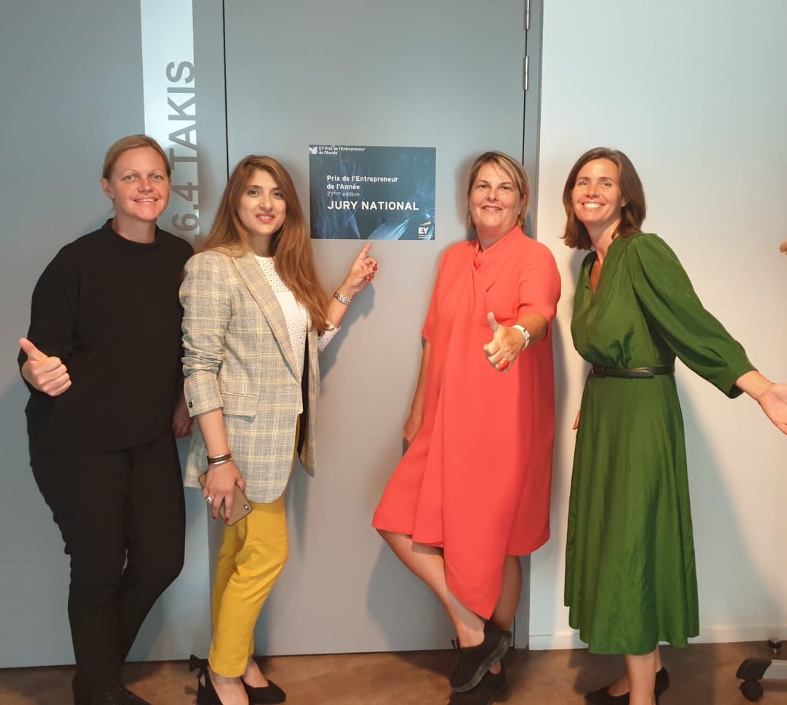 AreREHMAN's tweet photo. Ravie de faire partie du jury pour le prix EY avec @EvelynePlatnic @marieeloyfdeb et Nolwen Febvre @ROYERJeanFr #prixentrepreneur #prixstartup #priximpact https://t.co/eKDbKGWGh4