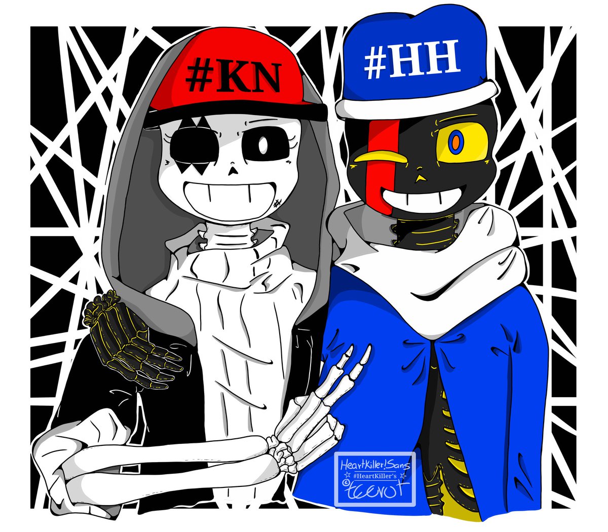 heartkiller_s's tweet photo. -Hermanos esqueleto
KillNight!Sans and HeartHacker!Sans
#HeartKiller #TeerutCroaxi #AU #Undertale #KillNightSans #Kill_Sans #HeartHackerSans #HH_Sans #HeartKillers https://t.co/NYpljIwLnA