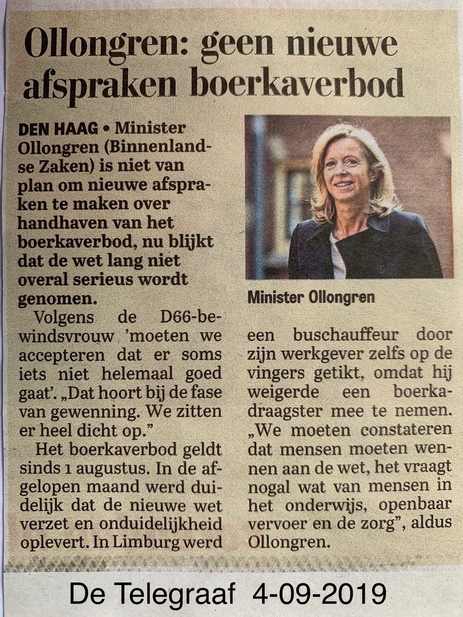 Een gemiste kans dat een nieuwe wet niet per direct consequent gehandhaafd wordt waarvoor deze bedoeld is!