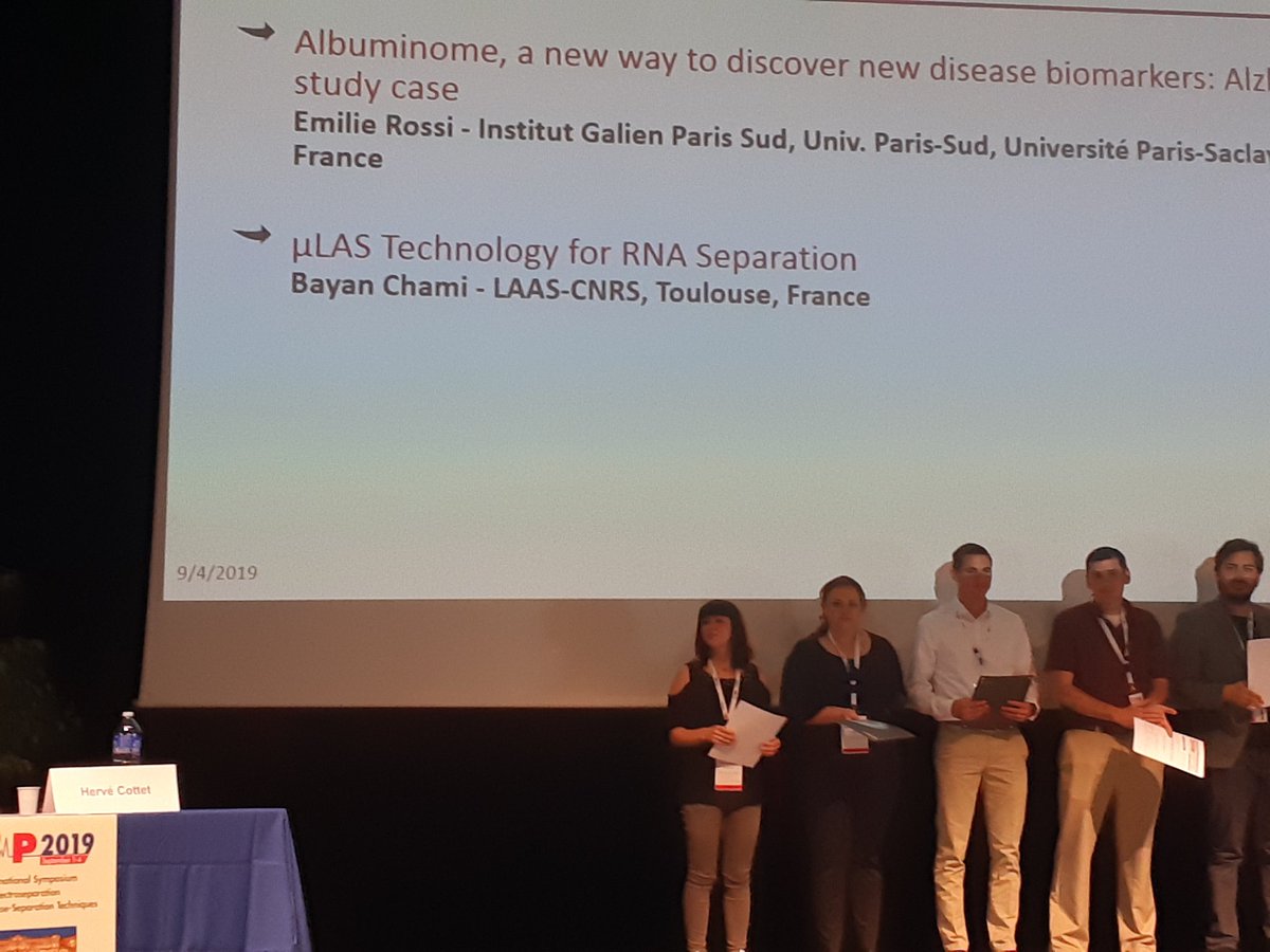 MyriamTaverna's tweet photo. Congrats to @Emilie1Rossi from #TeamPnas @umr8612 who received today the best oral presentation award at #ITP2019 https://t.co/0GHeCG5qNn