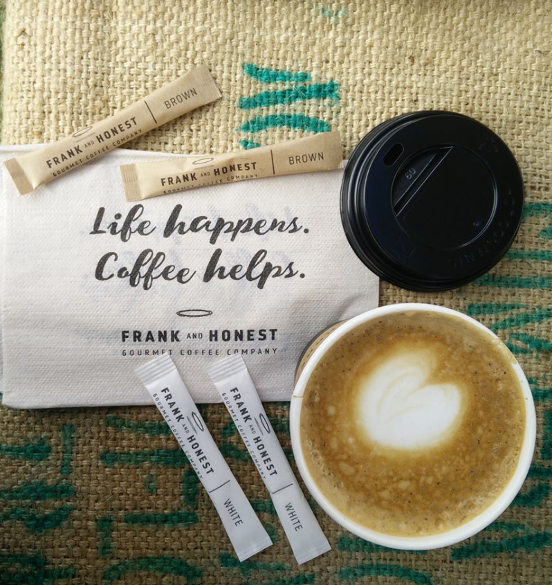 Proud to have Frank and Honest's award winning coffee available in store

#bemorefrankandhonest #takeaway