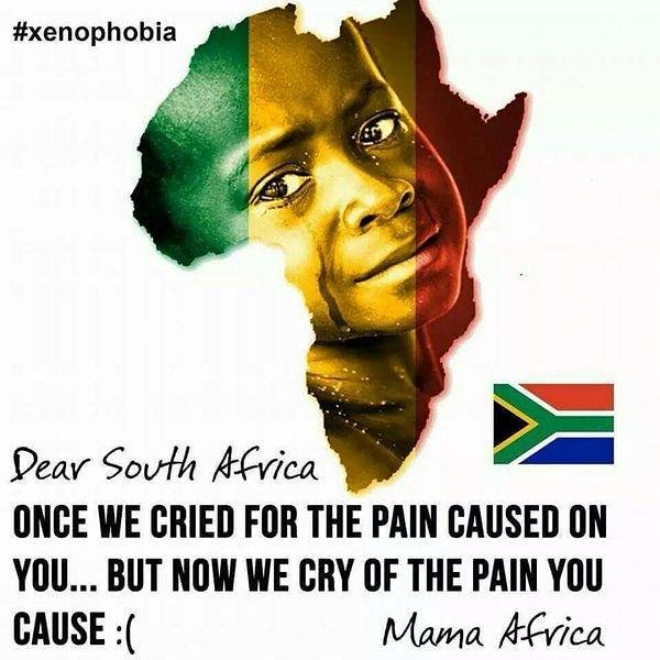 Watching the news about #SouthAfrica makes ma very sad. Something like this shouldn't be happening in 2019. Violence is never a solution. 😓 Africa needs love. #EducateOurYouth #StopIt #SayNoToXenophobicAttacks