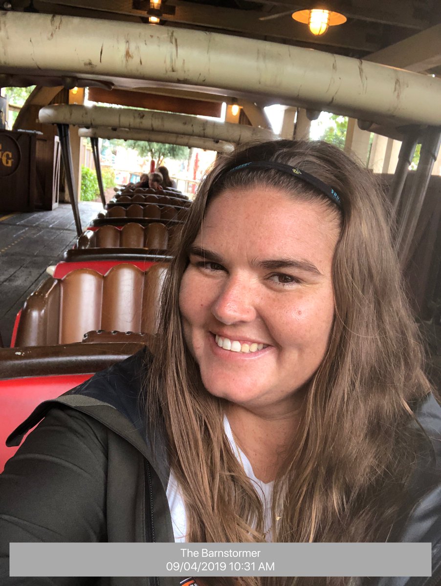 KleighM84's tweet photo. Ride 9: The Barnstormer at 10:31 AM #hurricanedorian #nofps #messyhairstilldontcare https://t.co/UL8I5h9lgX