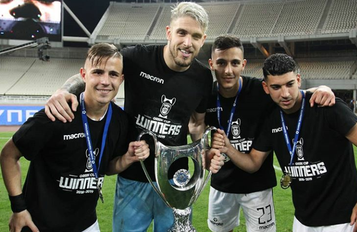 PAOK_ESP's tweet image. #Pelkas, #Paschalakis, #Giannoulis y #Limnios son el aporte de #PAOK para los nuevos compromisos del combinado 🇬🇷, que estrena seleccionador: El holandés John van't Schip.