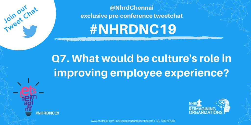 LionelJDPaul's tweet image. Q7. What would be culture&apos;s role in improving employee experience?

@MahasWorld
@cricketwallah
@HarlinaSodhi 

@NHRDN  #NHRDNC19