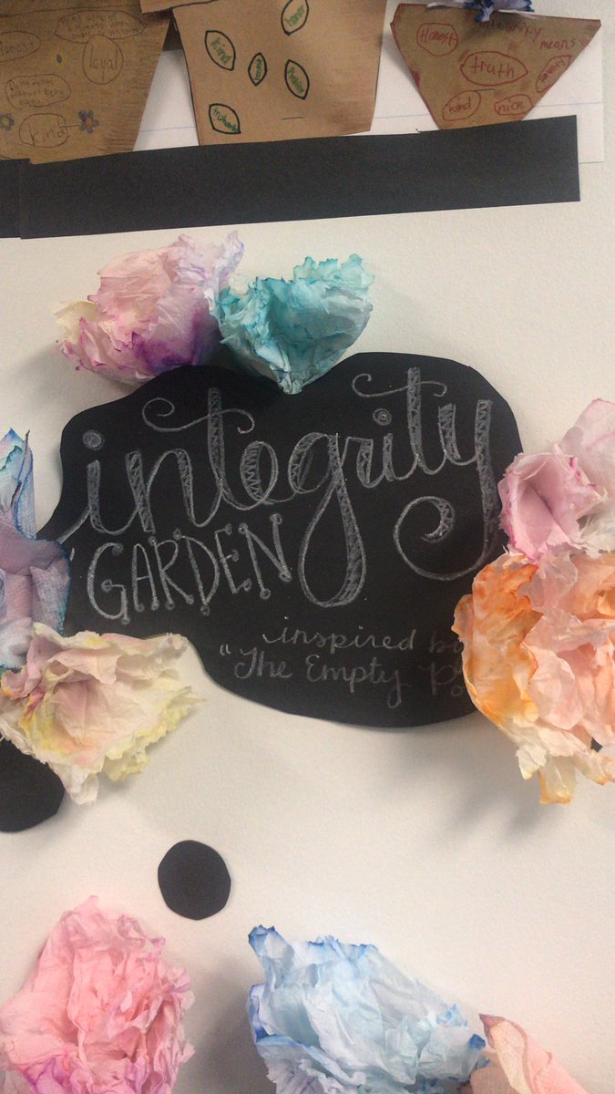The 6th grade Integrity garden