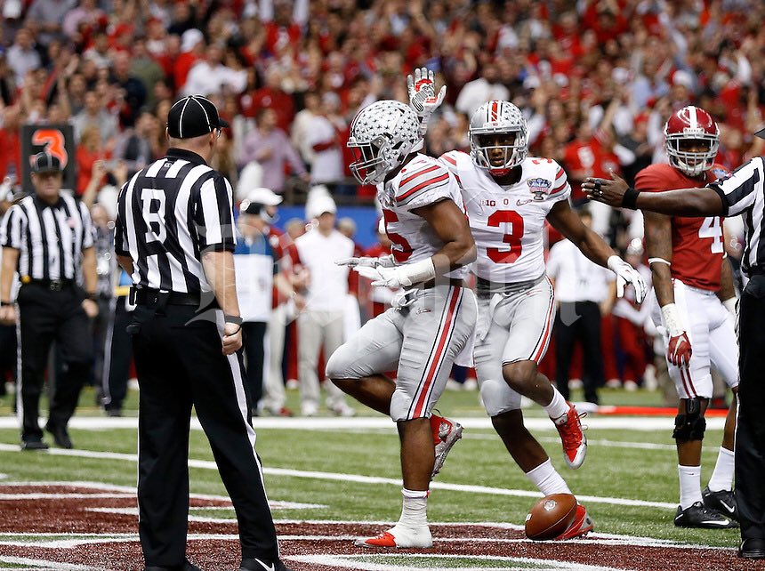 The NFL’s highest paid wide receiver and highest paid running back were on the same team at Ohio State⭕️