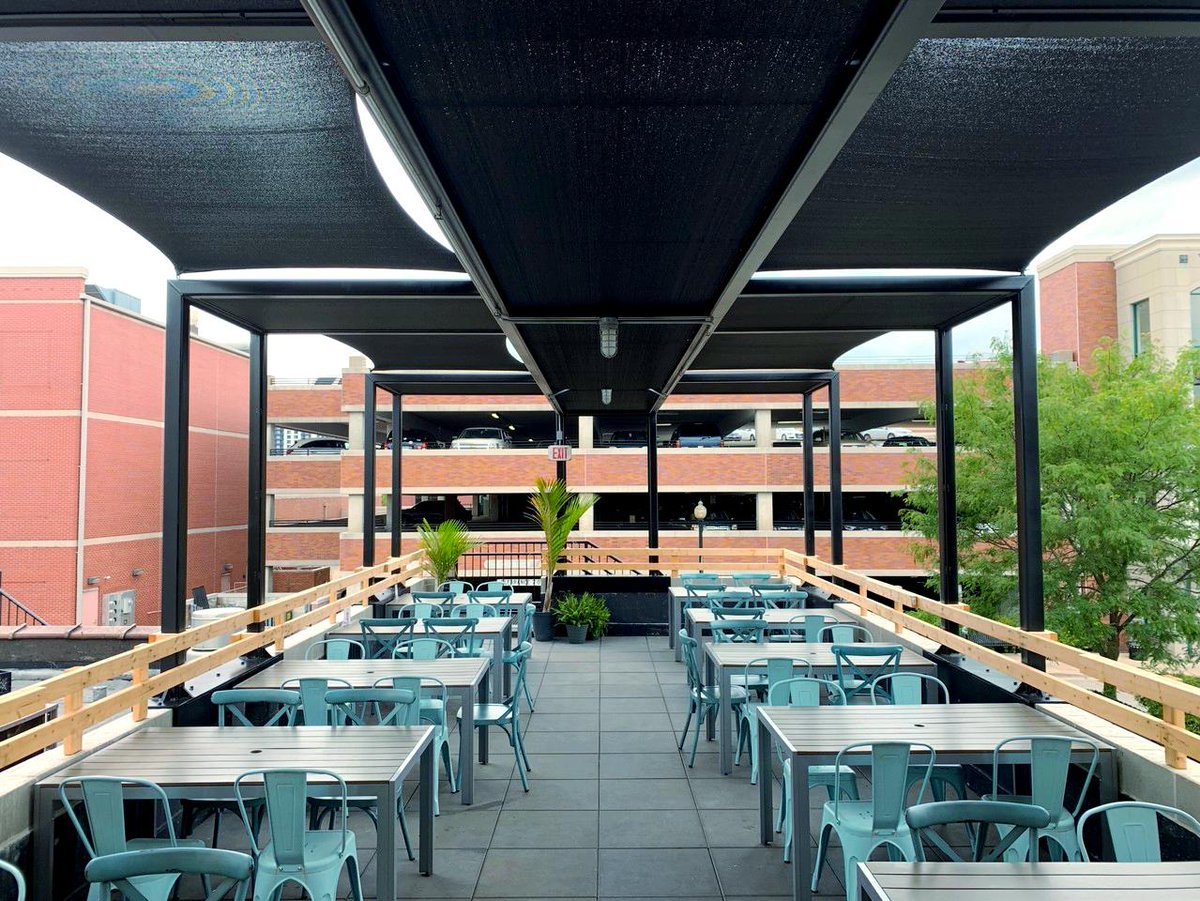 ELEMYLLC's tweet photo. The awning over at Burger Social in #downtownwheaton looks incredible. If you haven't eaten there this week, we strongly recommend the barbacoa grilled cheese, any burger, or the weekly taco special. Not that we're obsessed or anything. #obsessedyes https://t.co/VQE8LBi5ft