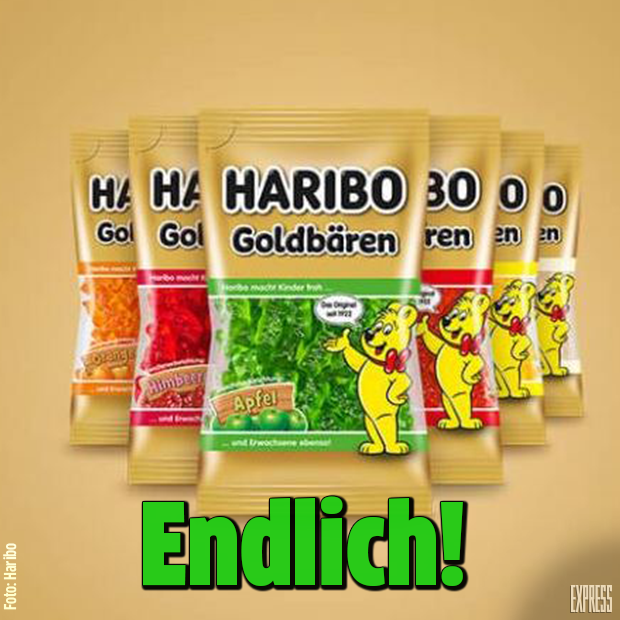 express24's tweet photo. Wie lange haben wir darauf gewartet?! 😱😍😍😍#Gummibärchen gibt es ab September jetzt auch nach Farbe abgepackt. #Haribo #Bonn 
Alle Infos hier: https://t.co/qMBBBrMVOs https://t.co/blecMaQrxy