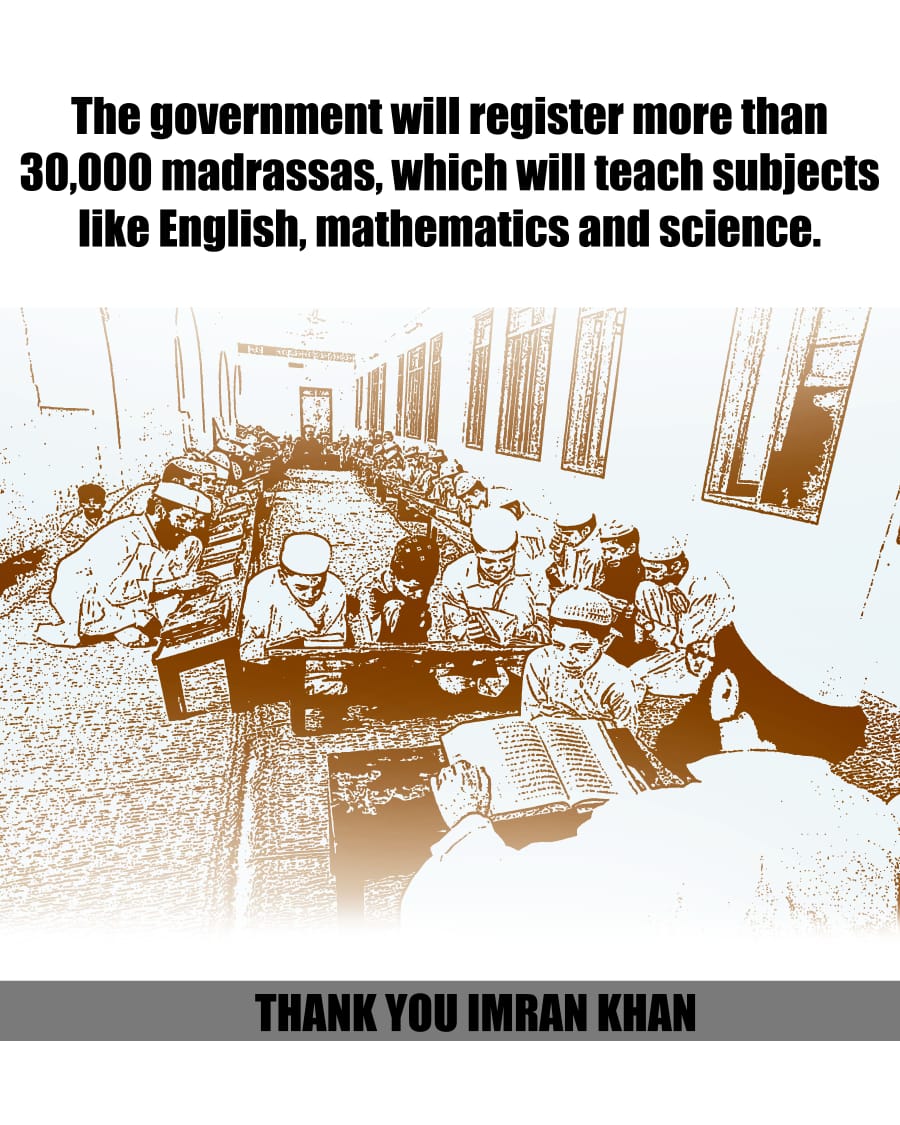 Anabia808's tweet image. The literacy rate of  Pakistan will get better now. #MadrasaReforms