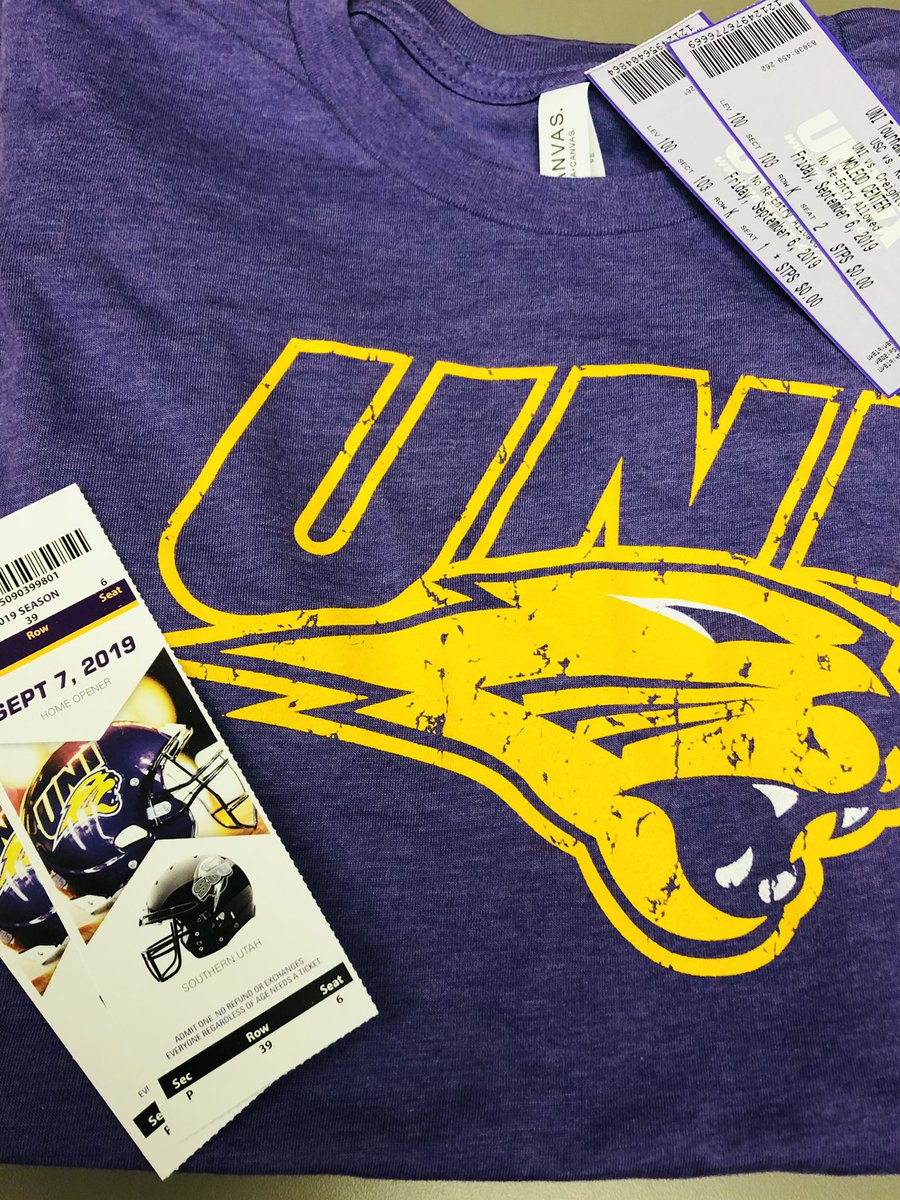 🚨 GIVEAWAY TIME! 🚨

Must retweet and follow the PSC account to win!

✌️ Tickets to UNI volleyball’s home opener vs Creighton
👉 Friday @ 7:30 pm

✌️ Tickets to UNI football’s home opener vs Southern Utah
👉 Saturday @ 4:00 pm

👆 UNI T-Shirt

#UNIFight | #InvestInOurSuccess