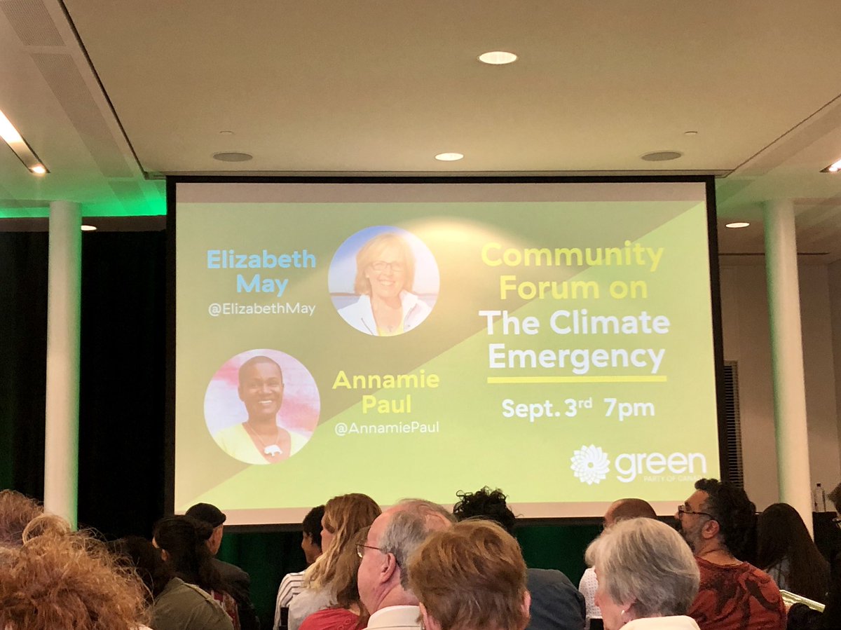 hannahrundle's tweet photo. Last night, I have the privilege of hearing @ElizabethMay and @AnnamiePaul speak about the Climate Emergency and the need for urgent Canadian action https://t.co/j9zxCLkCYE