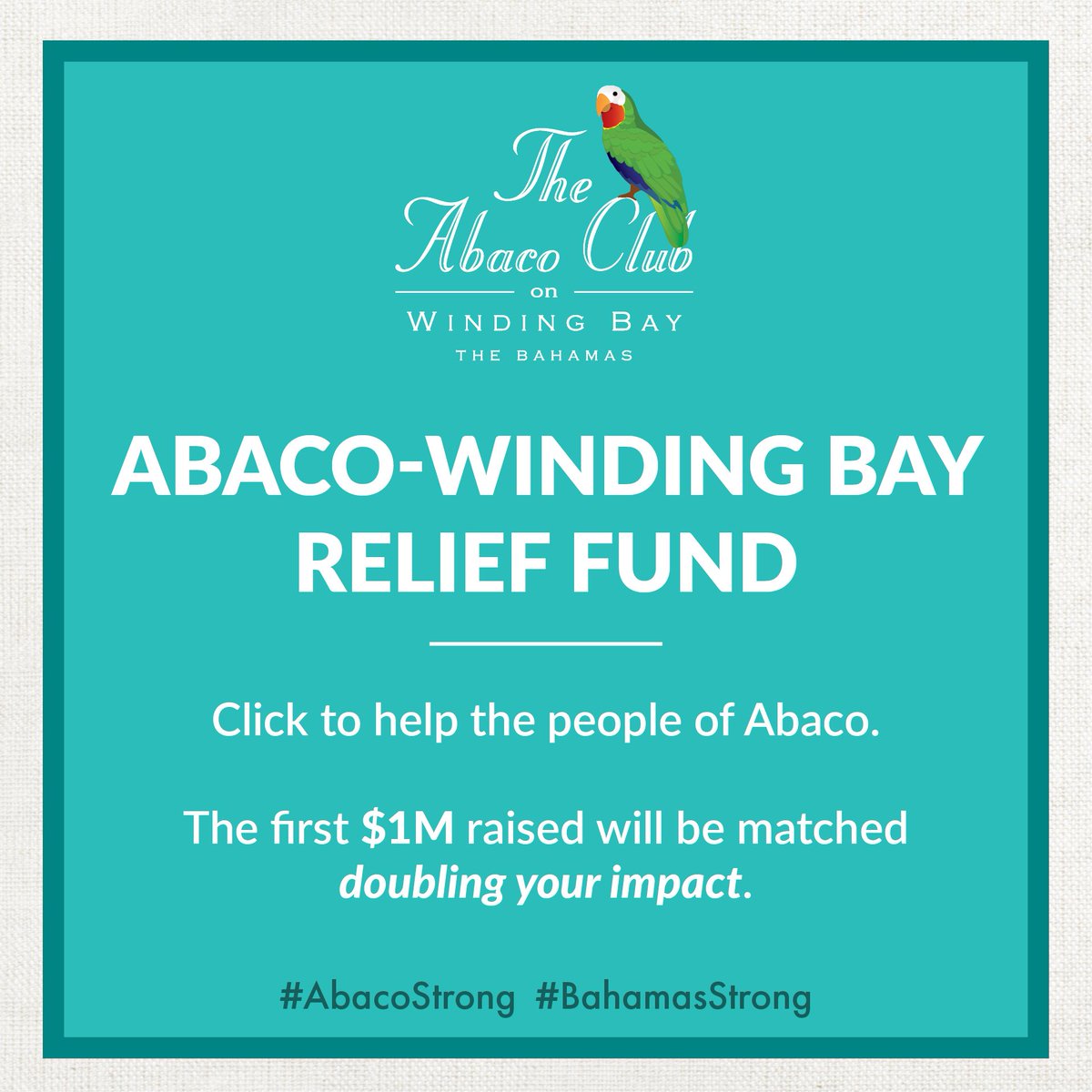 Please join us in supporting the people of Abaco – click to contribute now to the relief effort: hubs.ly/H0kBq6h0