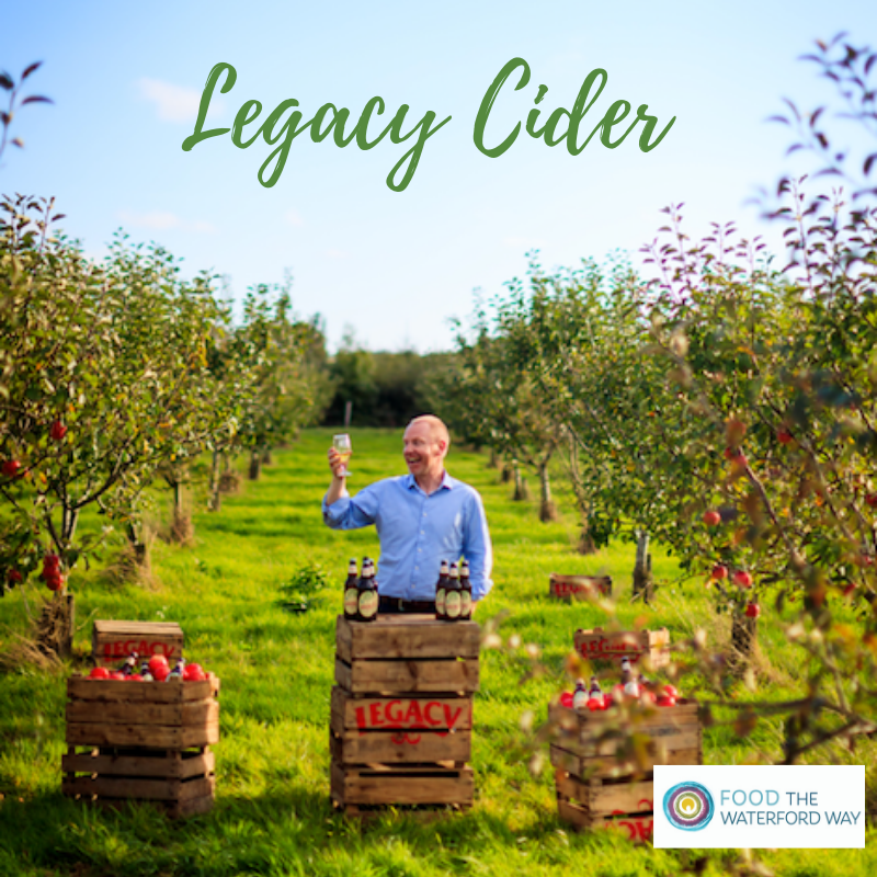 TasteWaterford's tweet photo. Meet Liam McDonnell from @LegacyCider based in Dungarvan. Apple growing, apple studies and cider making run in the McDonnell family, resulting in this great tasting authentic Irish Cider with crisp sparkly finish. #WaterfordWay #WaterFOOD #IrelandsAncientEast https://t.co/qzrI0me1rQ