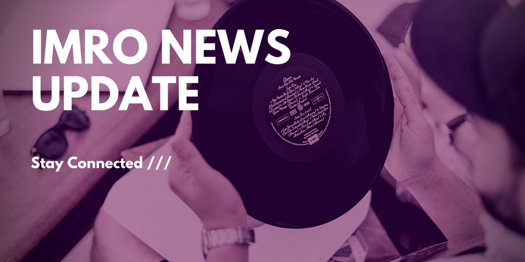 So far this week we have the latest news from members including <a href="/MickFlannery/">Mick Flannery</a>, <a href="/Robert_Grace/">Robert Grace</a>, @elliottmopeace x @xomomusic, <a href="/ShaneTexFallon/">ShaneFallon</a>, <a href="/Dynamic121/">Leo Dynamic1</a> and @catlundy2 >>>> imro.ie/news/ #IMRONews