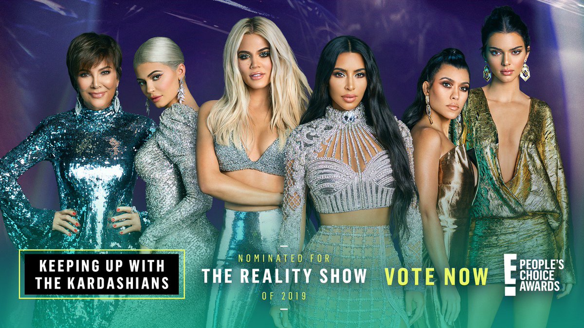 YASSS QUEENS! 👑 #KUWTK has been nominated for #TheRealityShow of 2019! Cast your vote now to make them the winner at this year's E! #PCAs: eonli.ne/2lC4C3K