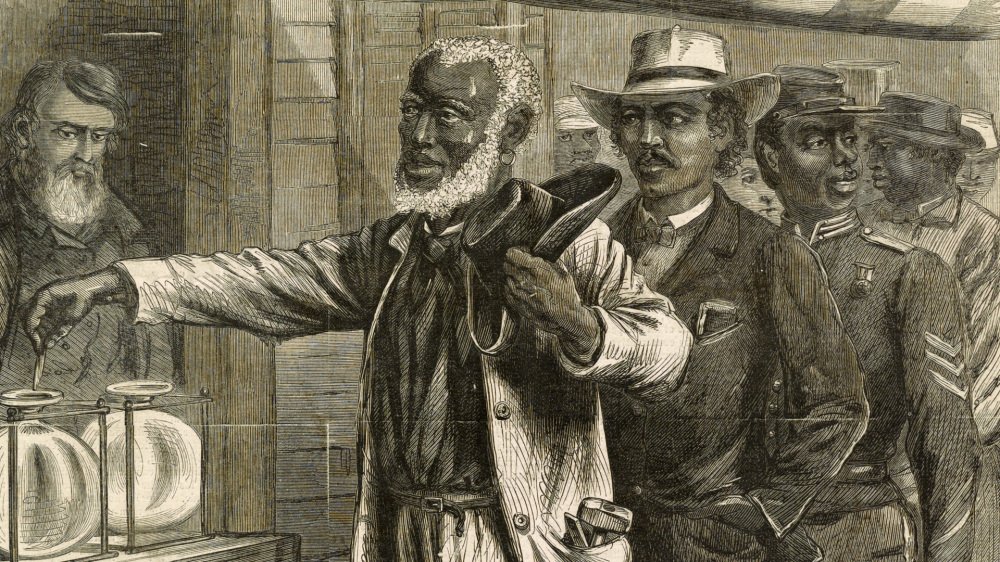 To defeat Reconstruction, racist southern whites found all sorts of ways to make sure they remained a majority of voters, even when they weren't a majority of the population.For instance they required you to pay to vote. This wasn't outlawed until the 24th Amendment in 1962.