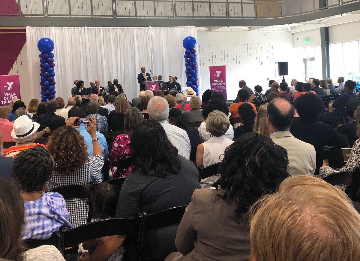 QueensClubNC's tweet image. Excited to be attending the Ribbon Cutting for the SE Raleigh YMCA!  #BofANeighborhoodBuilder #TriangleYMCA