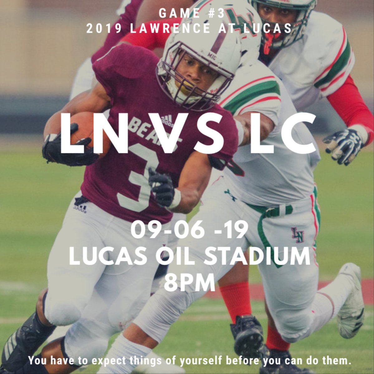 LCBearsFootbal1's tweet photo. “Culture drives expectations and beliefs. Expectations and beliefs drive behaviors. Behaviors drive habits and habits create the future.” –Jon Gordon
#Expect2Win #BeatLN #BELIEVE #WinningWednesday https://t.co/1repEFj7Qt