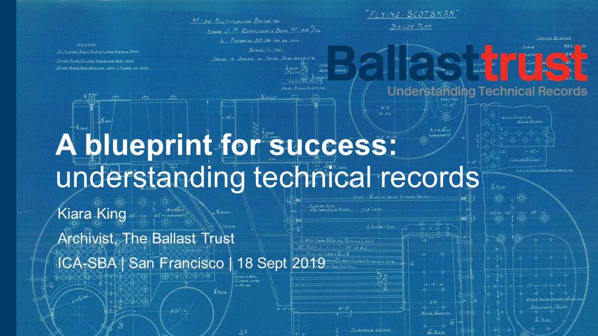 BallastTrust's tweet photo. Slides are done... Two weeks today I'll have chatted all about technical records, #Ballast30 and business archives at #ICASBA2019 https://t.co/O3iaRXleSZ