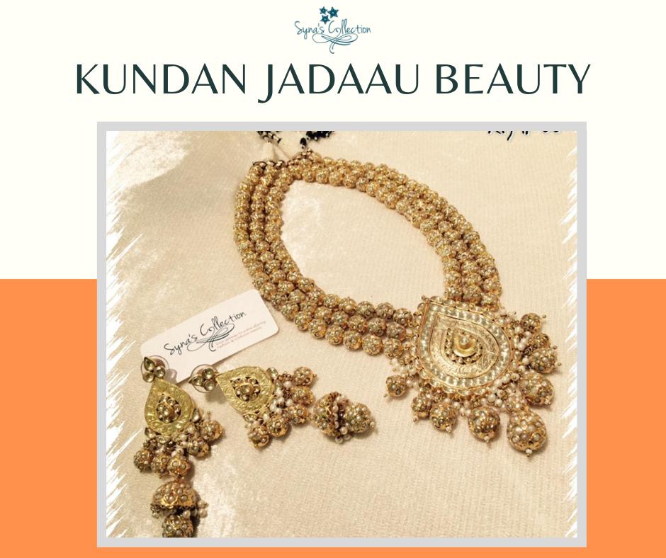 SynasCollection's tweet photo. Class up your accessory collection with this gorgeous, high-end KUNDAN and PEARL STUDDED JEWEL. 

This statement necklace exudes ethnic beauty and makes you feel like a Maharani straight out of the royal era!

DM us to book this piece of elegance https://t.co/AbQiF08ukz