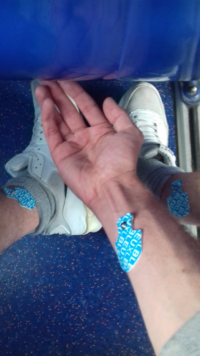 dalehay's tweet photo. Had the prelims, besides my heartrate being quite high, nothing can be detected.

I declined being taken to hospital for an X-Ray and further tests/checks, as I agree with one suggestion the para' said, it could just be muscular.

I do like my 'Medi Stamps' 😊 #NotATrampStamp https://t.co/gbOHaH7mBI