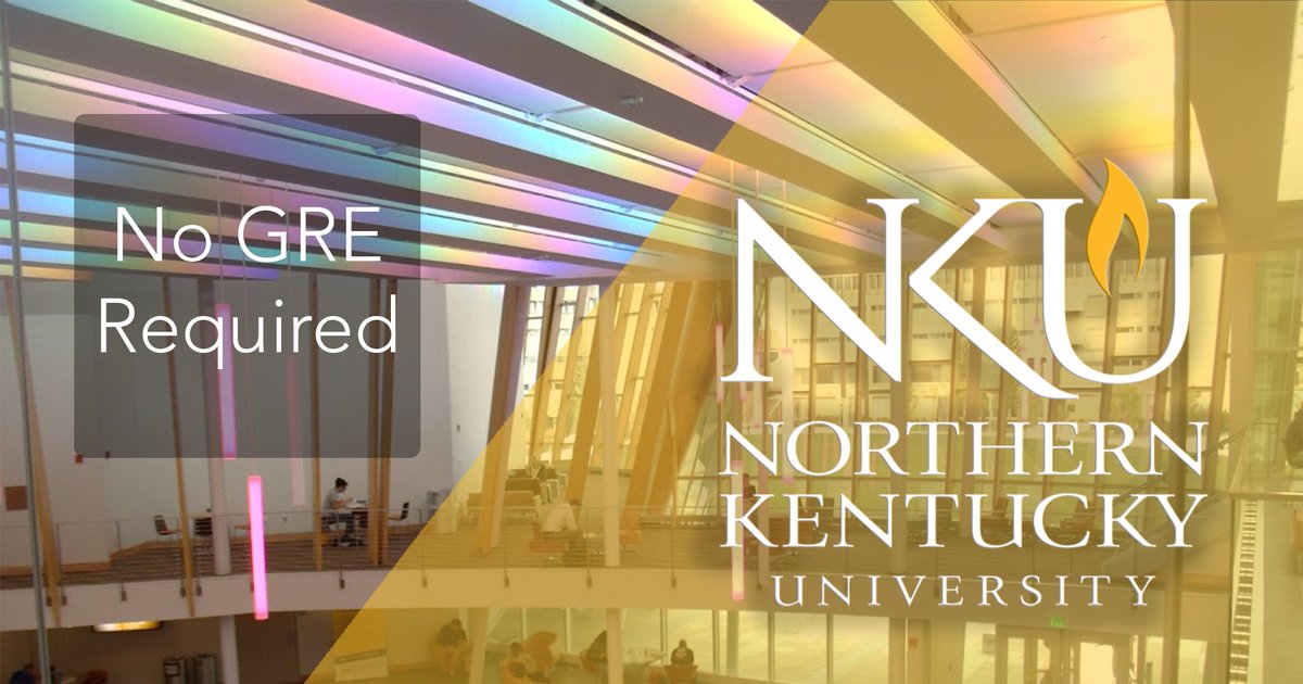 CommNKU's tweet image. Did you know that #NKU is one of the few schools that does not require the GRE for admission into their M.A. Communication program? You will be able to save money and take a load of stress off of your shoulders whether you are finishing up your undergraduate classes or working!