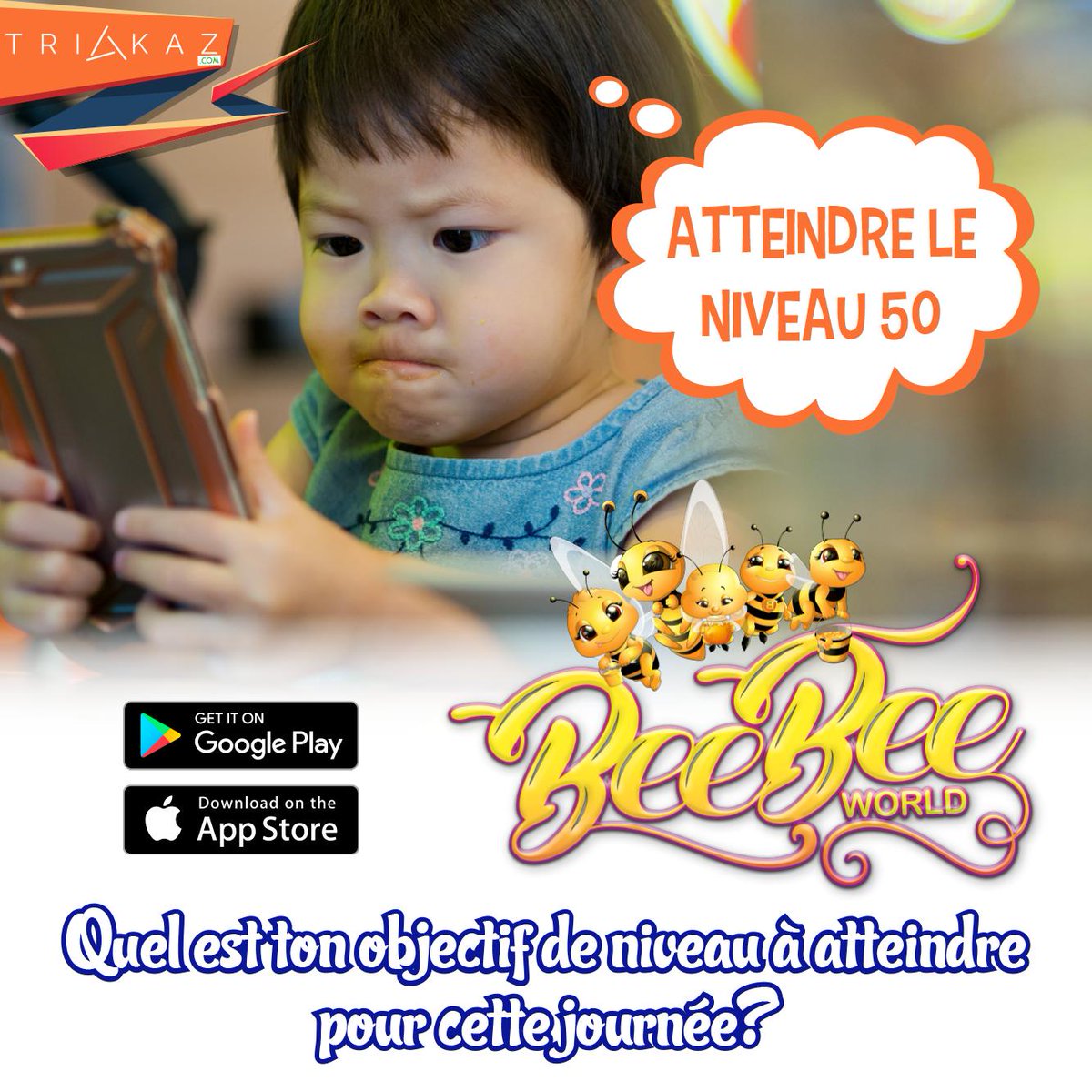 BeeBeeWorldd's tweet photo. Quel est ton objectif de niveau à atteindre pour cette journée? 
#Gadget 
#Fun 
#Green 
#Beebee_World 🧐 https://t.co/0nw6v9gsu3