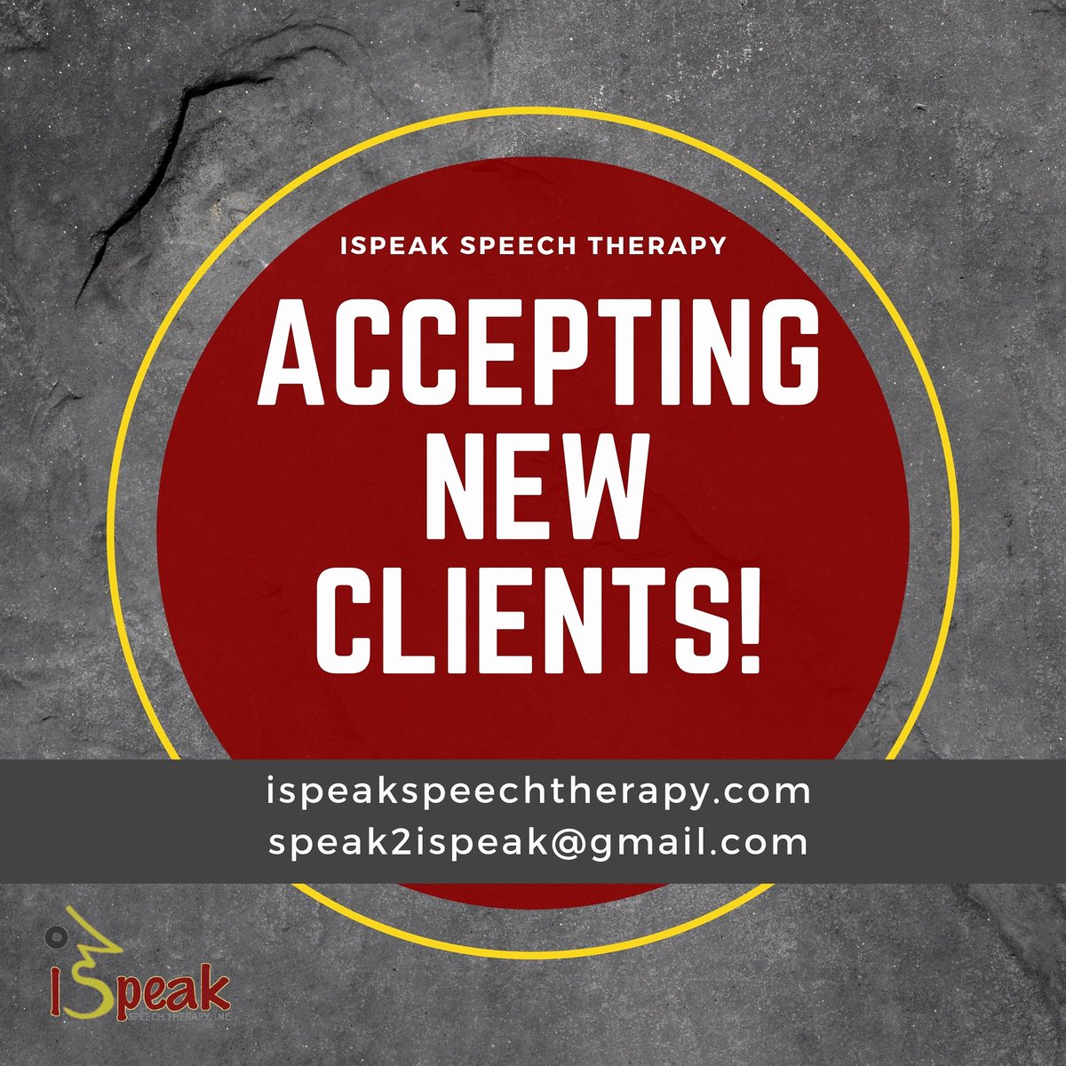 New client alert!!! We are accepting new clients! Remember, home visits are available! 
•
•
#ispeakspeechtherapy #speech #speechtherapy #speechevaluation #mrctheslp #newclient #Atlanta