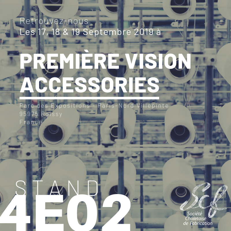 [ Salons ] Vous souhaitez découvrir l'offre de la SCF ? Retrouvez-nous au Parc des expositions de Paris-Nord Villepinte au Salon Première Vision Accessoires les 17, 18 & 19 Septembre 2019 ! Nous vous attendons avec impatience ! #scf #pva #premierevisionaccessories #salon