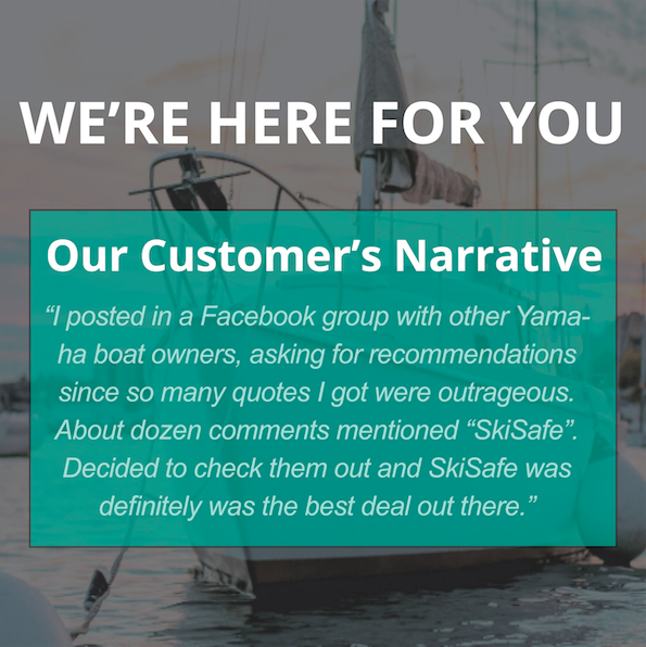 SkiSafeBoating's tweet image. "Decided to check them out and SkiSafe was definitely was the best deal out there.” 

#BoatInsurance #BestBoatInsurance #WatercraftInsurance #MarineInsurance #AffordableBoatInsurance