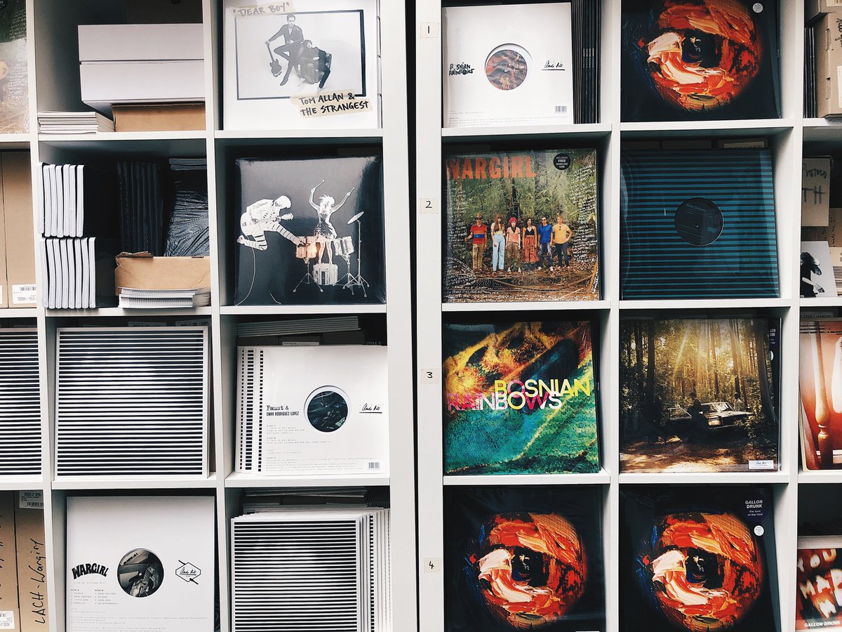 cloudshillmusic's tweet photo. Here is only a small selection of our vinyls... What is your favourite Clouds Hill release? 🌩🖤
#cloudshill #cloudshillmusic #cloudshillrecordings #musiclabel #vinylcollection #kolars #bosnianrainbows #wargirl #tomallanandthestrangest #peterdoherty #gallondrunk #liveatcloudshill https://t.co/nyI5evF2v0