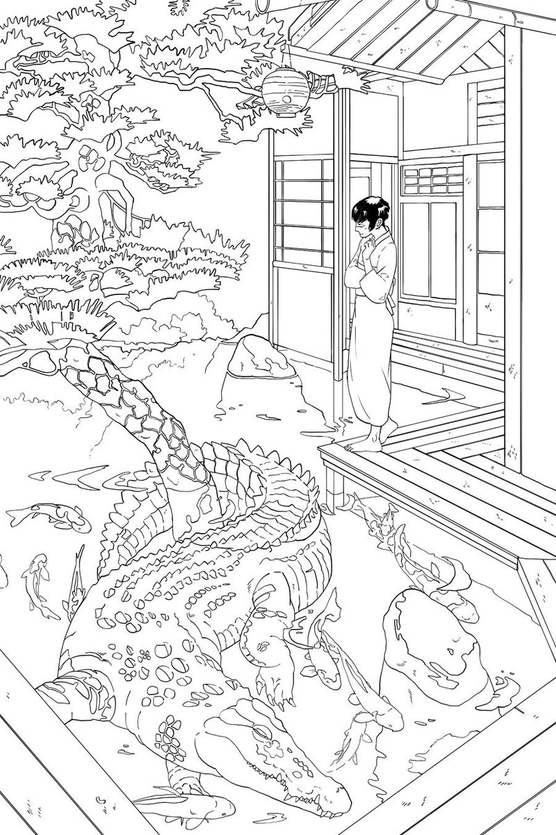 New lineart!! will post the colors tomorrow 