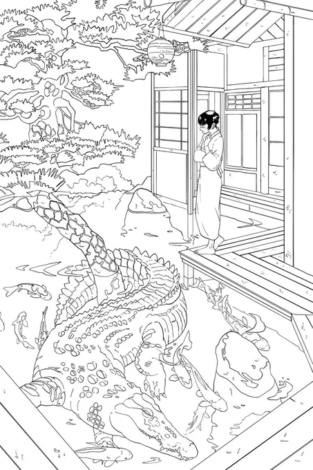 New lineart!! will post the colors tomorrow 