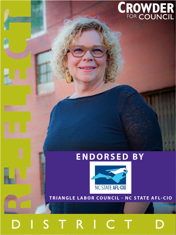 Thank you for the endorsement from the Triangle Labor Council - NC State AFL-CIO!