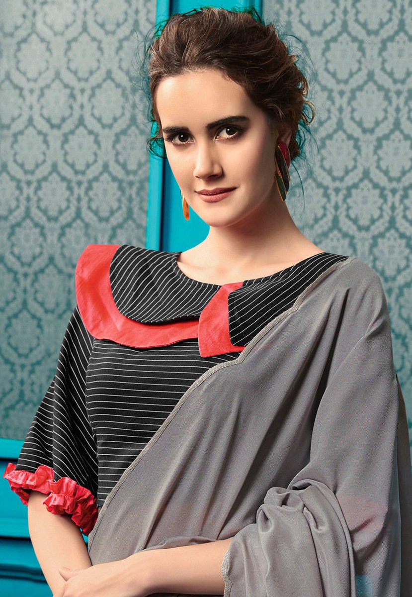 UtsavFashion's tweet photo. Ruffle Blouses are in Trend these days!
Check out our designer sarees with trendy blouse styles: https://t.co/NiWrj7mLJw
.
.
#UtsavFashion #ModernYetRooted #CelebrateTheIndianExperience https://t.co/3oYERc9kT8