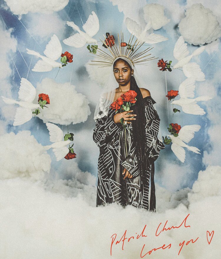 _VenusRose's tweet photo. #VenusRose for #PatrickChurch Spring/Summer 2020 Collection 🌹🕊 #NYFW https://t.co/IwcAExe4Xp